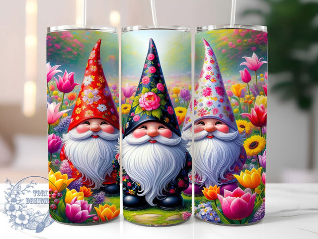 Spring Floral Easter Gnome Tumbler, Spring Flower Tumbler, Stylish 20oz Wrap, Sublimation Design, Trendy Gift Idea, Floral Gnome Wrap, Holiday Easter Tumbler Sublimation ToriDesigns 
