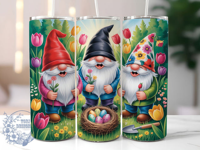 Spring Floral Easter Gnome Tumbler, Spring Flower Tumbler, Stylish 20oz Wrap, Sublimation Design, Trendy Gift Idea, Floral Gnome Wrap, Holiday Easter Tumbler Sublimation ToriDesigns 