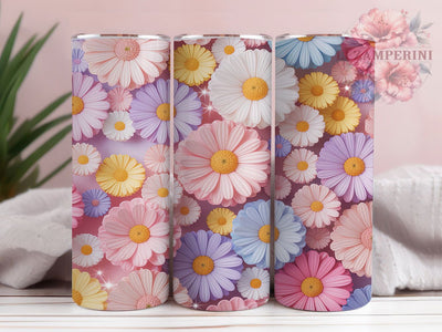 Spring Floral Flowers 20oz Tumbler, Spring Flowers, 20oz Tumbler Wrap, Sublimation PNG, Cute Holiday Cup, Spring Gift, Floral Design Sublimation Li Zamperini 