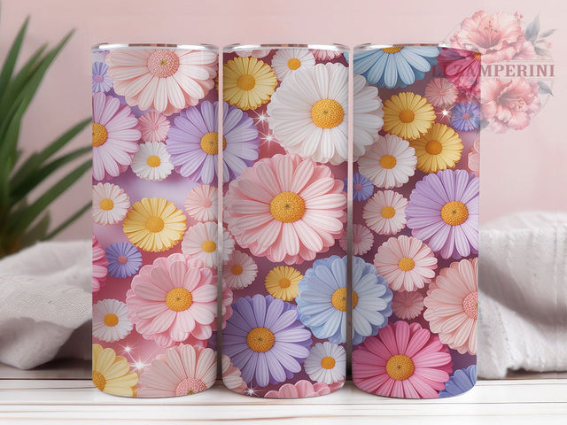 Spring Floral Flowers 20oz Tumbler, Spring Flowers, 20oz Tumbler Wrap, Sublimation PNG, Cute Holiday Cup, Spring Gift, Floral Design Sublimation Li Zamperini 