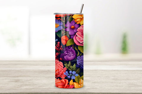 spring floral tumbler wrap | Seamless Tumbler Wrap, floral Tumbler Wrap, floral tumbler, 20oz skinny tumbler sublimation design downloads, floral tumbler png Sublimation FloridPrintables 