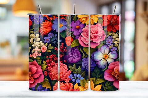 spring floral tumbler wrap | Seamless Tumbler Wrap, floral Tumbler Wrap, floral tumbler, 20oz skinny tumbler sublimation design downloads, floral tumbler png Sublimation FloridPrintables 