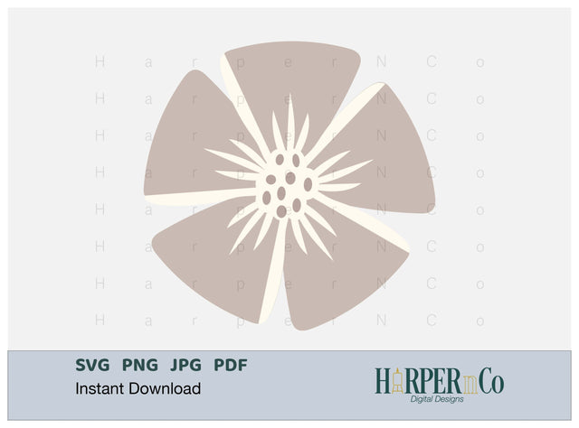 Spring Flower 1 SVG PNG Cut EPS File SVG HarperNCo 