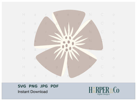 Spring Flower 1 SVG PNG Cut EPS File SVG HarperNCo 