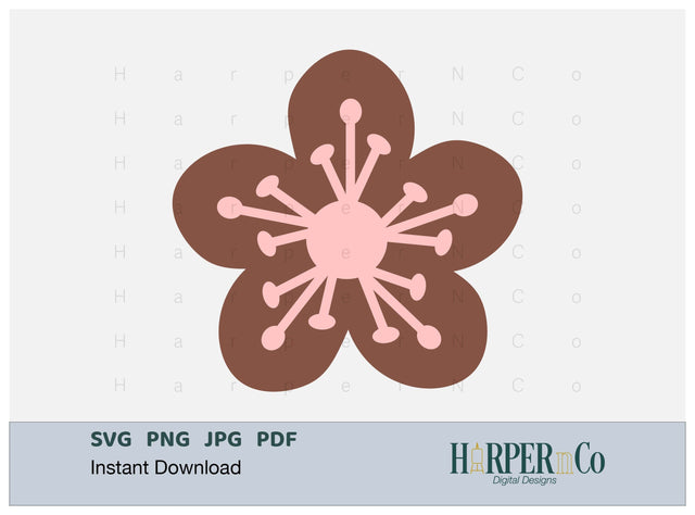 Spring Flower 2 SVG PNG Cut EPS File SVG HarperNCo 
