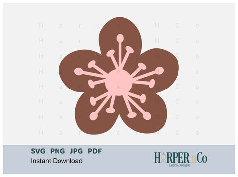 Spring Flower 2 SVG PNG Cut EPS File SVG HarperNCo 