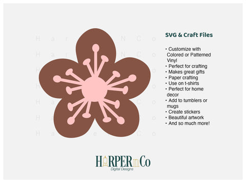 Spring Flower 2 SVG PNG Cut EPS File SVG HarperNCo 