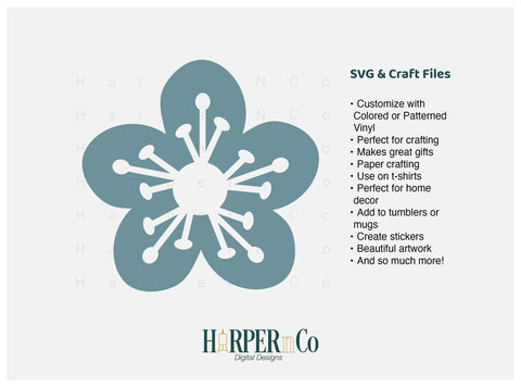 Spring Flower 3 SVG PNG Cut EPS File SVG HarperNCo 