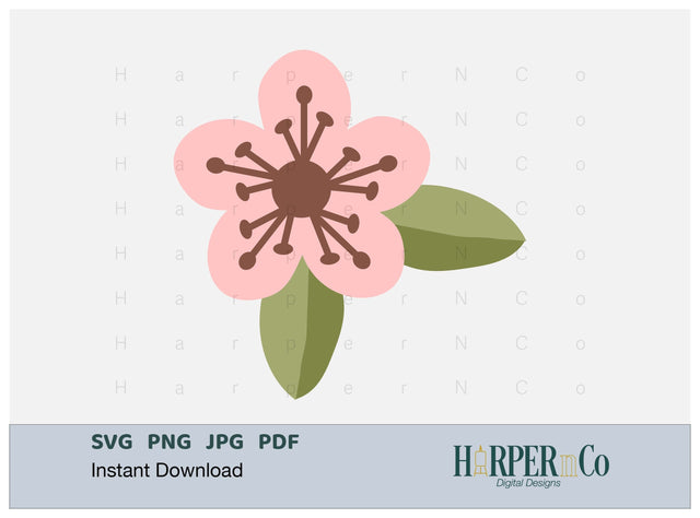 Spring Flower 4 SVG PNG Cut EPS File SVG HarperNCo 