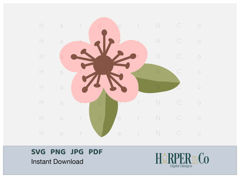 Spring Flower 4 SVG PNG Cut EPS File SVG HarperNCo 
