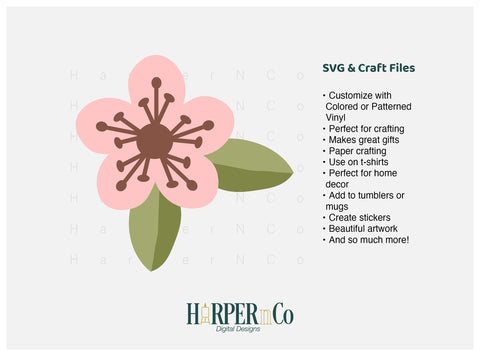 Spring Flower 4 SVG PNG Cut EPS File SVG HarperNCo 