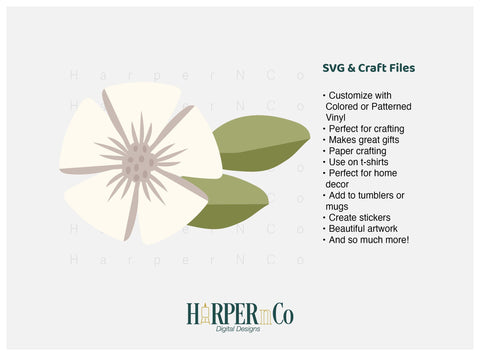 Spring Flower 5 SVG PNG Cut EPS File SVG HarperNCo 