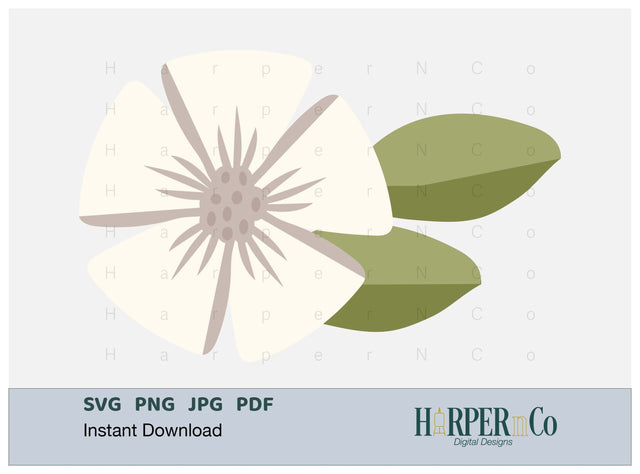 Spring Flower 5 SVG PNG Cut EPS File SVG HarperNCo 