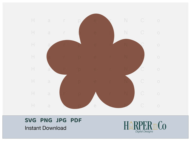 Spring Flower 6 SVG PNG Cut EPS File SVG HarperNCo 