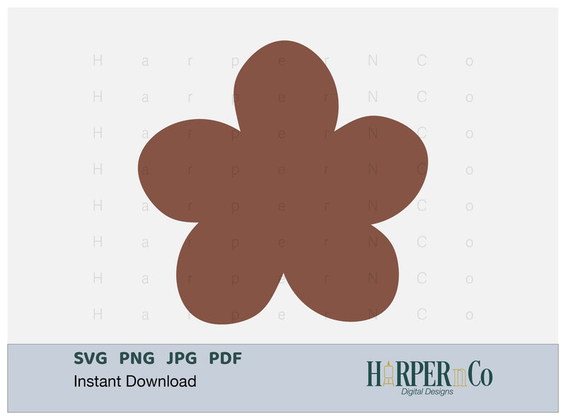 Spring Flower 6 SVG PNG Cut EPS File SVG HarperNCo 