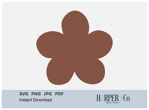 Spring Flower 6 SVG PNG Cut EPS File SVG HarperNCo 