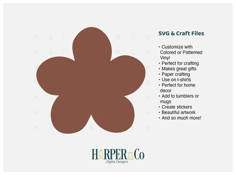 Spring Flower 6 SVG PNG Cut EPS File SVG HarperNCo 