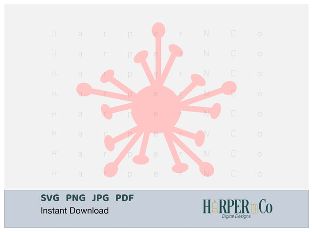 Spring Flower 7 SVG PNG Cut EPS File SVG HarperNCo 