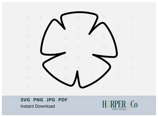 Spring Flower Outline 10 SVG PNG Cut EPS File SVG HarperNCo 
