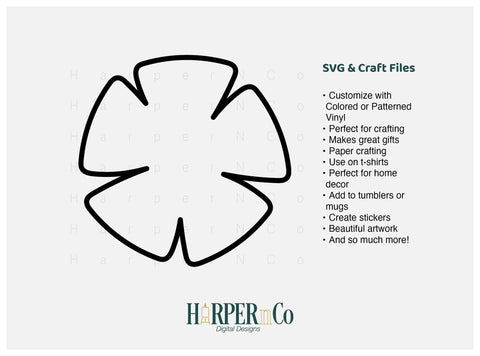 Spring Flower Outline 10 SVG PNG Cut EPS File SVG HarperNCo 
