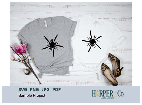 Spring Flower Outline 11 PNG Cut EPS File SVG HarperNCo 