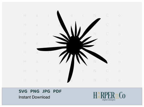 Spring Flower Outline 11 PNG Cut EPS File SVG HarperNCo 