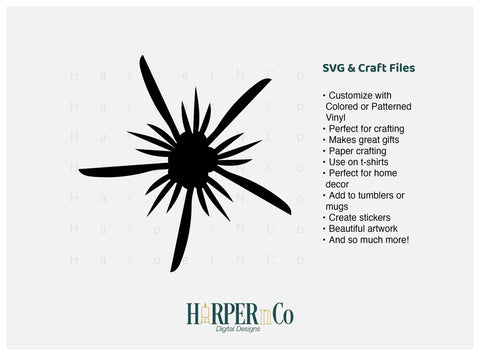 Spring Flower Outline 11 PNG Cut EPS File SVG HarperNCo 