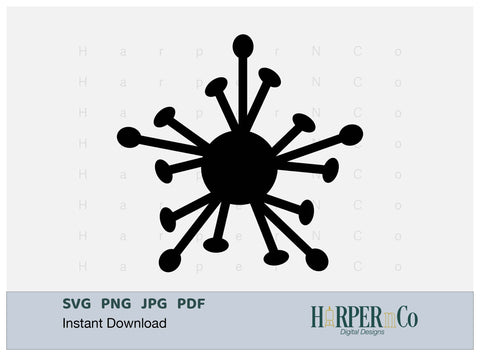 Spring Flower Outline 2 SVG PNG Cut EPS File SVG HarperNCo 