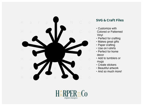 Spring Flower Outline 2 SVG PNG Cut EPS File SVG HarperNCo 