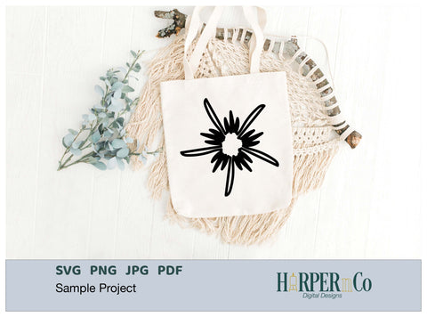 Spring Flower Outline 9 SVG PNG Cut EPS File SVG HarperNCo 