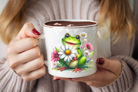 Spring Frog Sublimation Clipart Sublimation SVGArt 