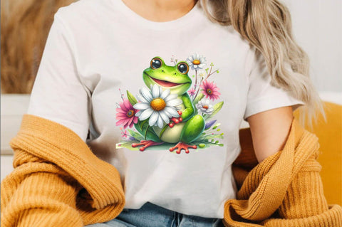 Spring Frog Sublimation Clipart Sublimation SVGArt 