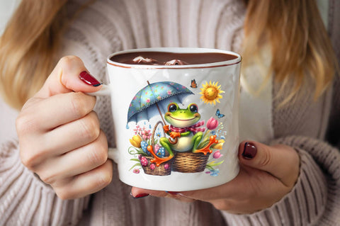 Spring Frog Sublimation Clipart Sublimation SVGArt 