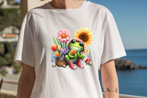 Spring Frog Sublimation Sublimation Clipart Sublimation SVGArt 