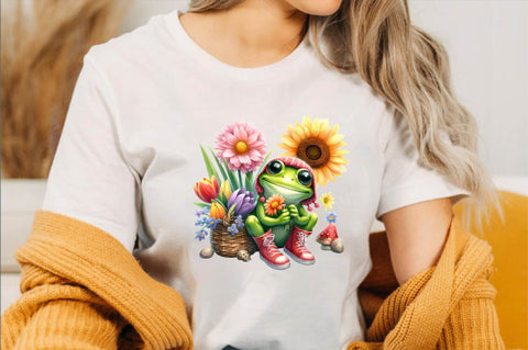 Spring Frog Sublimation Sublimation Clipart Sublimation SVGArt 