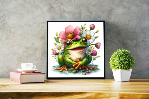 Spring Frog Sublimation Sublimation Clipart Sublimation SVGArt 