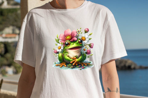 Spring Frog Sublimation Sublimation Clipart Sublimation SVGArt 