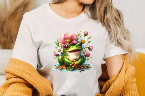 Spring Frog Sublimation Sublimation Clipart Sublimation SVGArt 