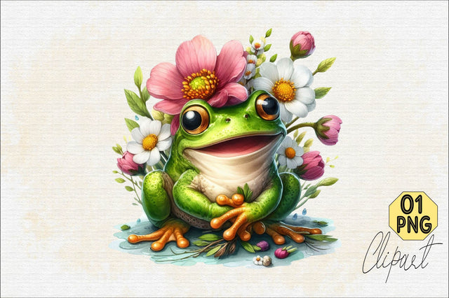 Spring Frog Sublimation Sublimation Clipart Sublimation SVGArt 