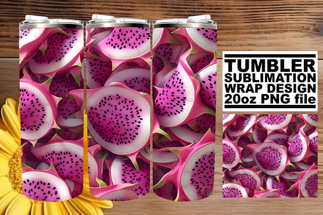 Spring Fruits 20oz Tumbler Wrap Sublimation Design Sublimation afrosvg 