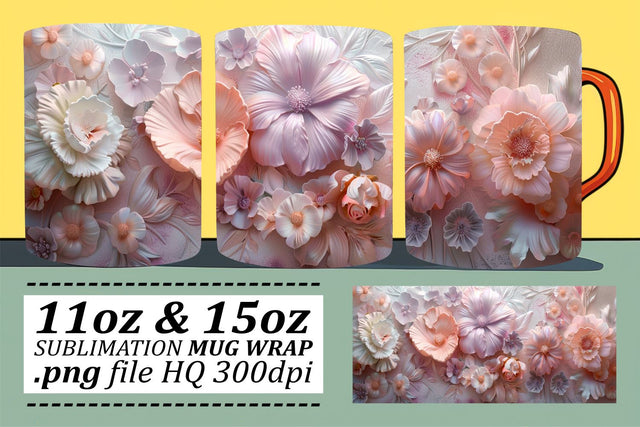 Spring Garden Cup Art - Sublimation Delight for Spring Sublimation afrosvg 