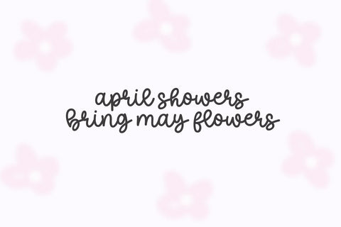 Spring Garden - Cute Script Font Font KA Designs 