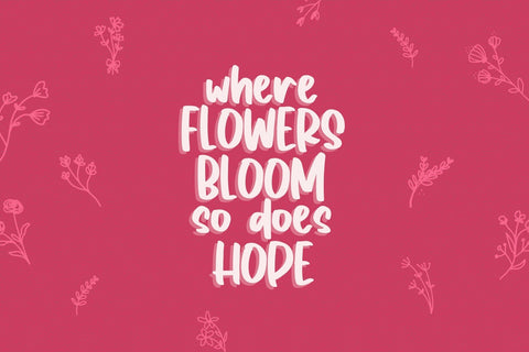 Spring Garden Font Dm Letter Studio 