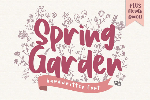 Spring Garden Font Dm Letter Studio 