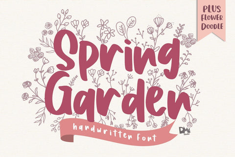 Spring Garden Font Dm Letter Studio 