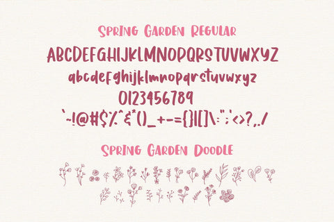 Spring Garden Font Dm Letter Studio 