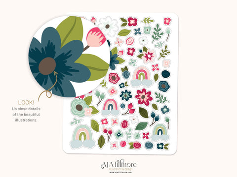 Spring Garden Sticker Set SVG Aja Nicole Designs 