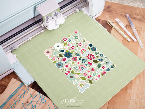 Spring Garden Sticker Set SVG Aja Nicole Designs 