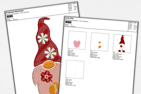 Spring Gnome for Machine Embroidery Embroidery/Applique DESIGNS SvgOcean 