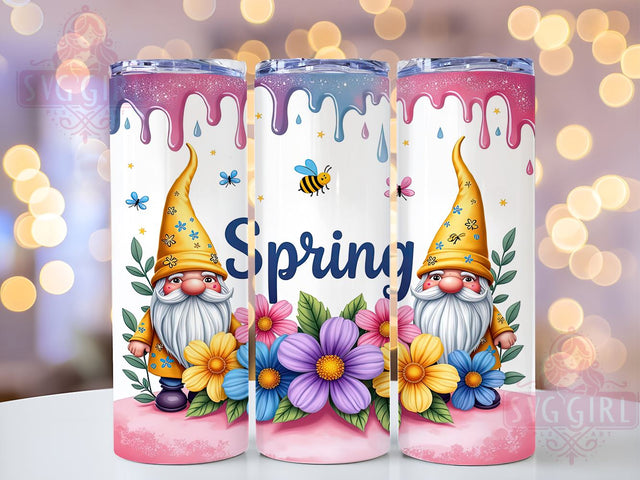 Spring Gnome Tumbler, Inspirational Quotes Wrap, 20oz Gnome Drinkware, Sublimation Design, Seasonal Tumbler Art, Digital Download, Cute Gnome Design, Spring Decor Tumbler Sublimation SvggirlplusArt 